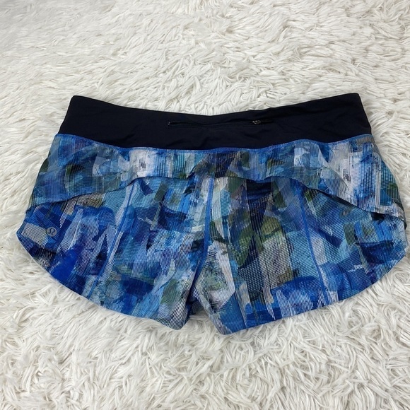 Lululemon Speed Up Short *2.5" Sun Dazed Multi Blue / Super Dark - Picture 5 of 7